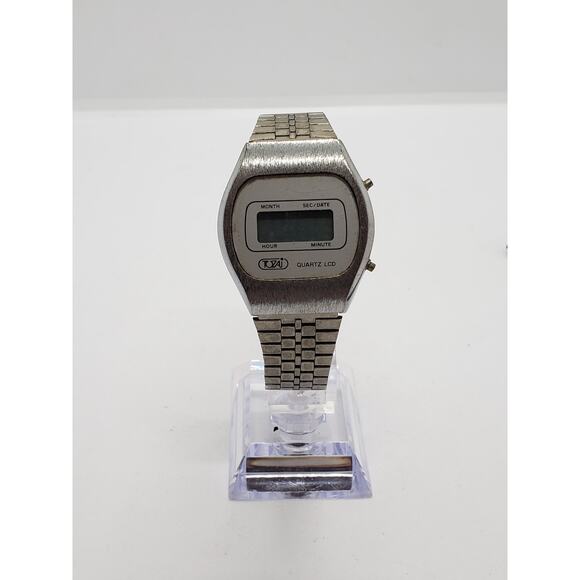 Women\'s silver digital watch. Quartz LCD main image 8
